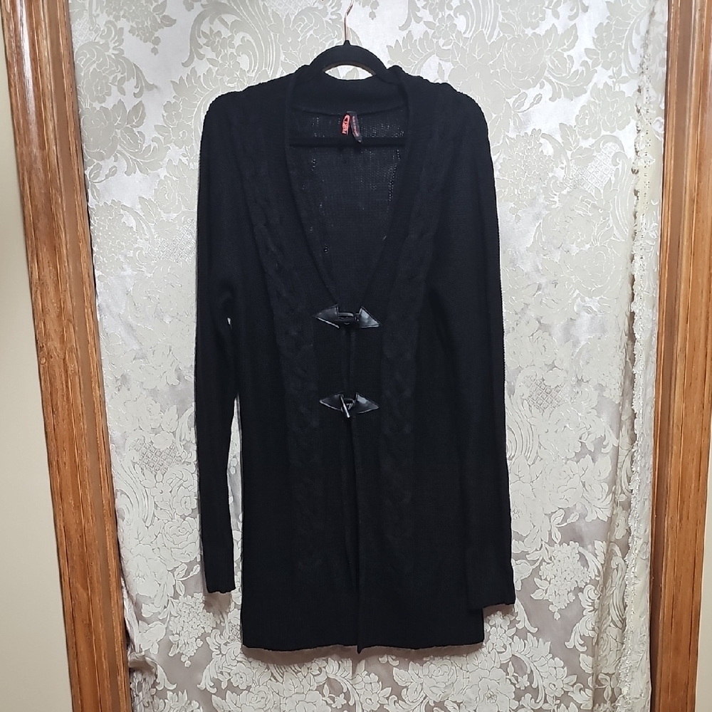 Yoki Black Cardigan Sweater